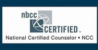 The words "nbcc Certified" with the word "Certified" in capital letters. The words "National Certifi